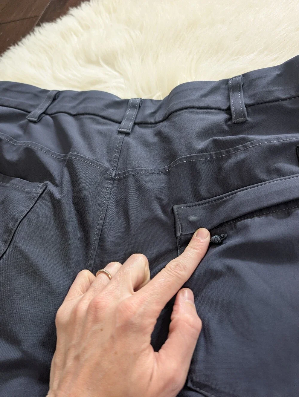Patagonia Men's Transit Traveler 5-Pocket Pants - Regular Blue Grey Size 33 - Picture 4 of 7